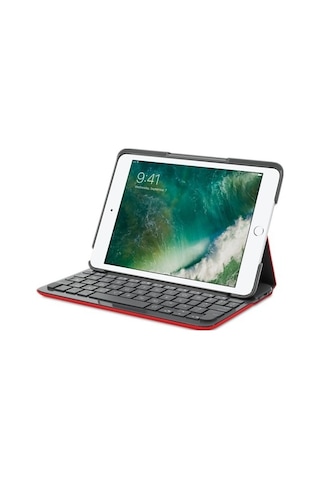 Logitech Apple Uyumlu iPad Mini 3,2,1 Için Klavyeli Kılıf Canvas Red (Türkçe)