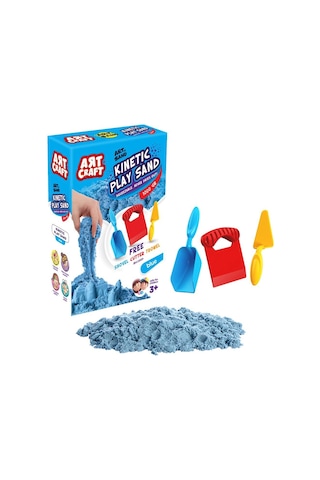 03691 Dede Aksesuarlı Mavi Kinetik Oyun Kumu 1000 Gr
