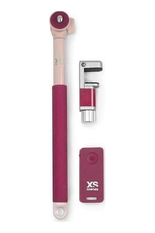 Xsories Me-shot Deluxe 93cm Monopod Telefon Selfie Çubuğu Kiraz Kırmızısı Kumandalı