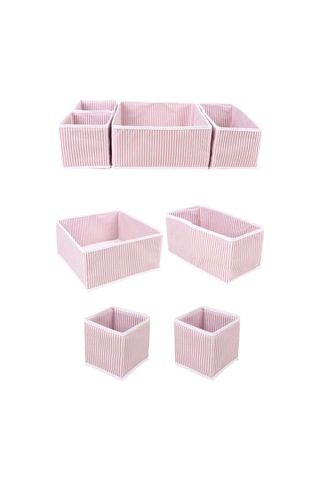 Esti 4'lü Çekmece Düzenleyici Organizer Set - Pembe