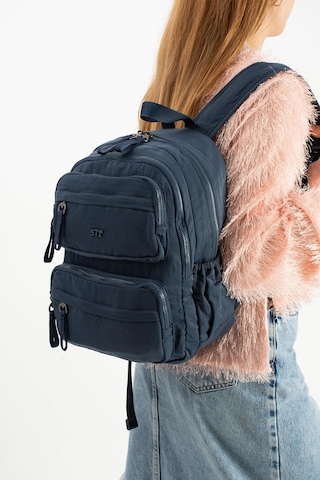 Yumuşak Dokulu Ultra Hafif, Esnek Ve Su Geçirmez Polyamid Kumaş Sırt Çantası Lacivert Model: 571-13-14a Lacivert