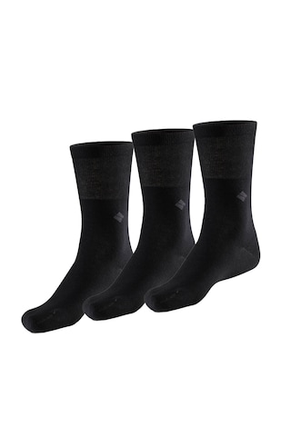 Bonny Silver Diyabetik Soket Gümüş Çorap 3'lü Paket Siyah