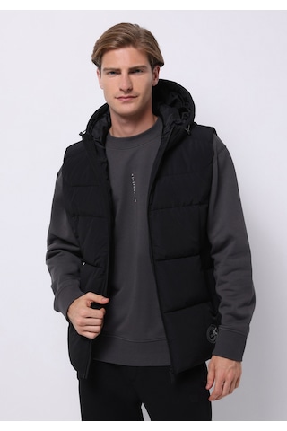 Colins Slim Fit Erkek Siyah Yelek Cl1076538 Q1.v1 Blk Siyah