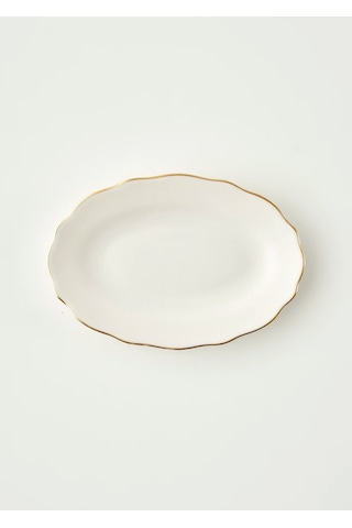 Bella Maison Victoria Porselen Sunum Tabağı Gold 25 Cm Gold 2