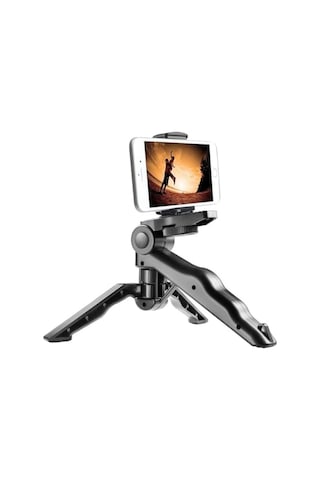 Tripod Modern Tasarım 3 Ayak Mini Kamera Ve Telefon Tripodu + Döner Başlık Telefon Tutucu Hafif Taşınabilir K555