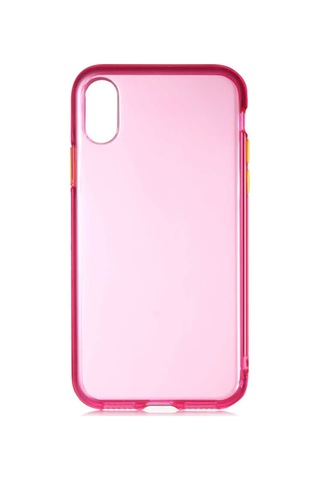 Apple Uyumlu iPhone XS Max 6.5 Kılıf Zore Bistro Kapak-Pembe