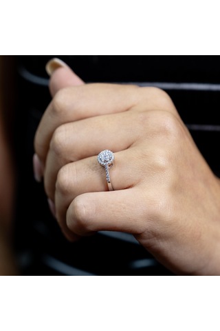 1 Karat Görünümlü Coronet Yüzük