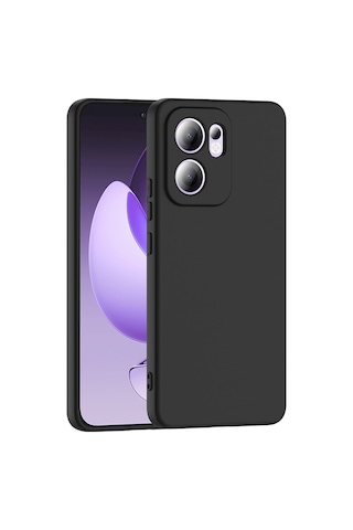 Kilifone - Oppo Reno 13f 5g Uyumlu Kılıf Esnek Koruyucu Mara Lansman Kapak - Siyah - T37335