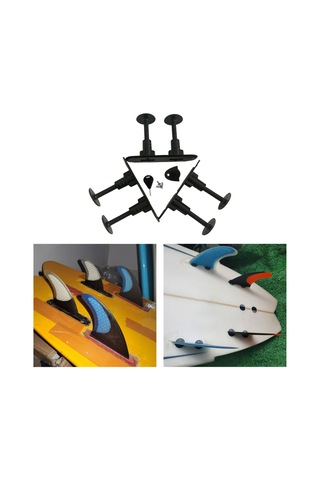 Homyl 3 Parça Sörf Tahtası Fin Fişleri Pvc Dağı Aksesuarları