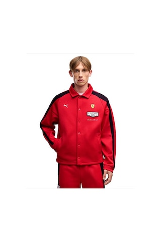Puma Ferrarı T7 Track Jkt Erkek Günlük Ceket 63705502 Kırmızı
