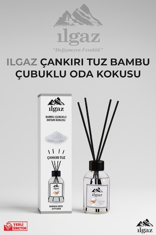 Çankırı Tuzu Bambu Çubuklu Oda Kokusu 110 Ml Red Diffuser Ortam Kokusu Ferahlatıcı