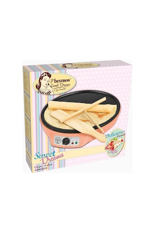 Bestron Retro 30 Cm Lüks Crepe Maker 1000w Profesyonel Performans Elektrikli Tencere/tavalar Turuncu 2