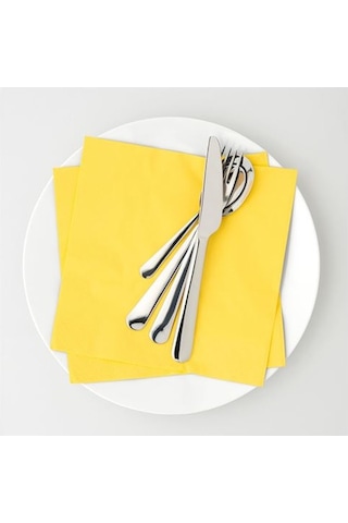 Servis Peçete 40x40 cm 50 Adet Sarı Renkli Peçete