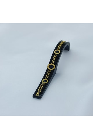 Yeni Sezon Vip Özel Seri Paslanmaz Çelik Üç Halka Model Altın Kaplama Kadın Bileklik Gold