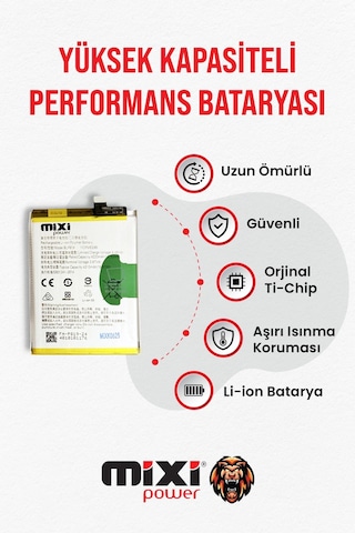 Oppo F19 Pro Plus / Reno 5 4g / Reno 5z Uyumlu Tam Kapasite Batarya