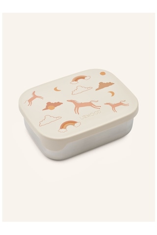 Liewood Çelik Lunchbox Silikon Kapaklı Çocuk Beslenme Kabı 900 Ml Saklama Kapları Bej