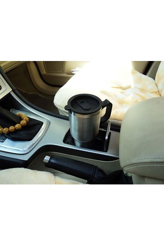 Suntek 12 V Paslanmaz Çelik Araba Isıtmalı Seyahat Kupa