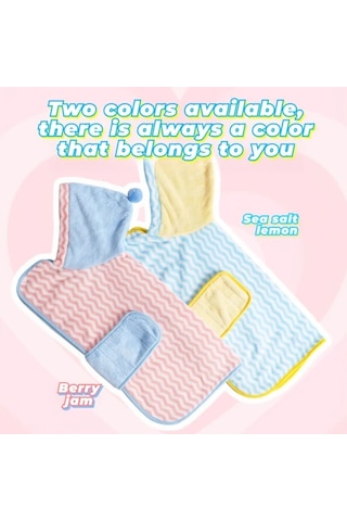 Elmpaly Mavi Sarı Xs Hızlı Kuruyan Ultra Emici Ayarlanabilir Yavru Köpek Bornozu