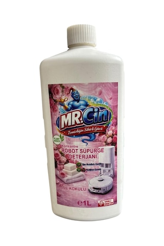Mr.cin Robot Süpürge Deterjanı Gül Kokulu 1 Litre Tekli