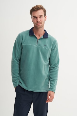 Cazador Yarım Balıkçı Yaka Kalın Polar Regular Fit Sweatshirt-56320 Nefti