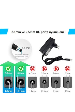 Dc 24v 1.5a Nem Nozülü Adaptörü