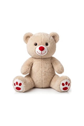 50 Cm Oturan Ayı Peluş Oyuncak Bej