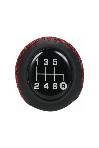 Samdoo Kırmızı Siyah 6 Vites Universal Manuel Vites Topuzu - Kolay Montaj, Spor Görünüm Siyah