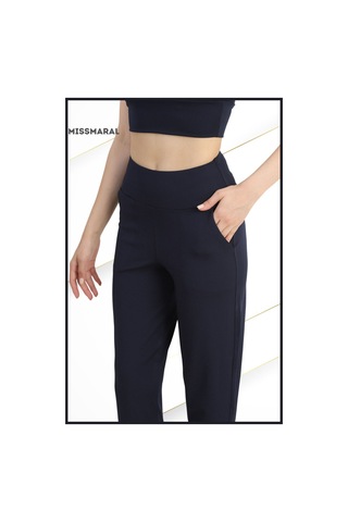 Yüksek Bel Jogger Tayt Rahat Kalıp Çift Yan Cepli Spor Görünüm Trend Jogger Lacivert 106103 Lacivert