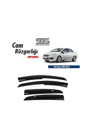Cam Rüzgarlığı Fiat Linea 2006-2016 Mügen Tip Piano Black