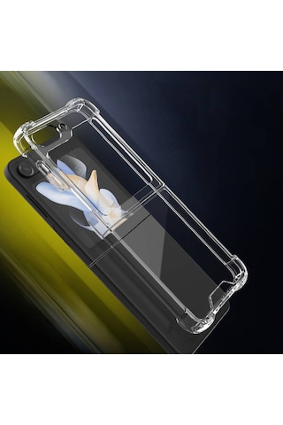 Mobilteam Galaxy Z Flip 5 Uyumlu Nitro Anti Shock Silikon-renksiz Renksiz