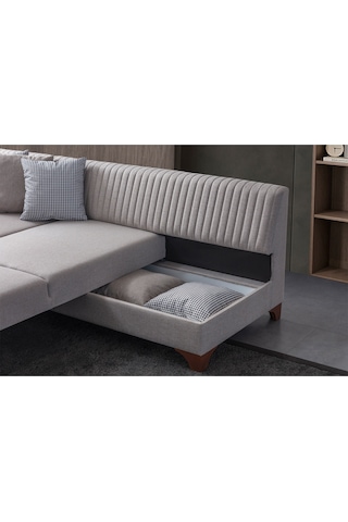 Eymense West Köşe Koltuk Takımı Krem Sağ Köşe