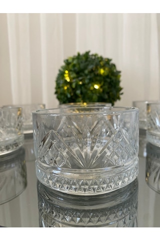Atabey Home Collection 6 Adet Tımeless Model Star Kase & Çerezlik Gold Detaylı