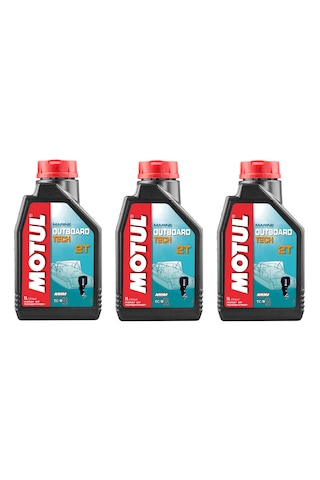 Motul Marine Outboard Tech 2T 2 Zamanlı Tekne Motor Yağı 1 L 3 Adet