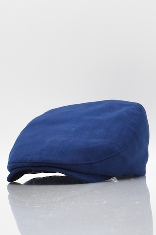 Külah Erkek Düz Pamuklu Lacivert Flat Cap Kasket - Standart Lacivert