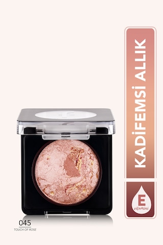 Flormar Işıltılı Fırınlanmış Allık - Baked Blush-On - 045 Touch Of Rose - 8682536051453