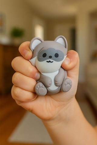 Hayvan Figürü Tilki Squishy Stress Oyuncağı Yumuşacık Jel Squishy Tilki Tilki