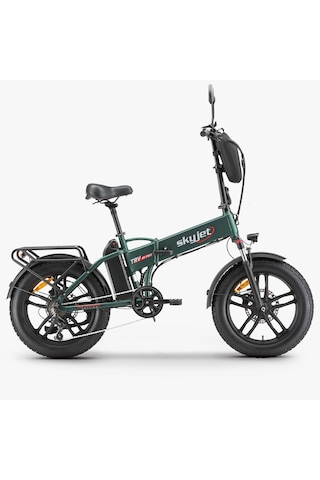 Skyjet Trvııı Pro W Çift Bataryalı 1000w Elektrikli Bisiklet Ayna Çanta Ve El Gazı Hediyeli Yeşil