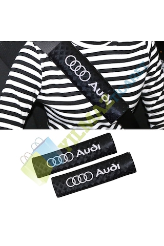 Audi Logo Emniyet Kemer Pedi Nakış Işleme Yüksek Kalite 2 Adet