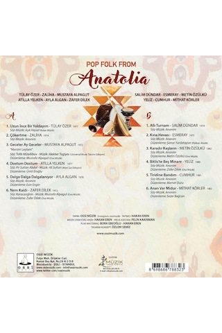 Pop Folk From Anatolia Renkli Plak