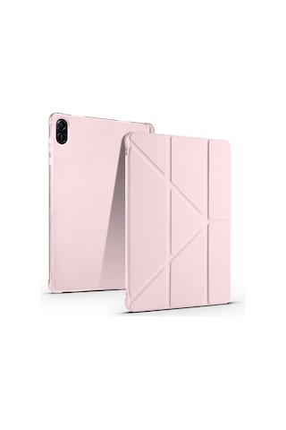 Honor Pad X8a X8b Uyumlu Tri Folding Kalem Bölmeli Standlı Tablet Kılıf Kapaklı Kılıf