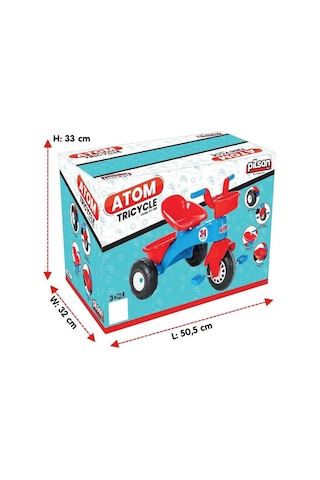 Pilsan Atom 3 Tekerlekli Bisiklet - Kırmızı / Mavi