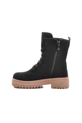 Siyah-somon İçi Kürklü Kız Çocuk Bot Leonis F Siyah-somon Siyah - Somon