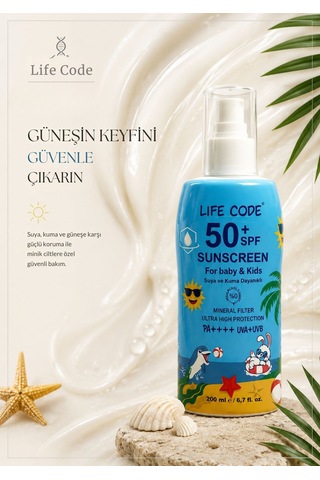 Bebek Ve Çocuk Güneş Kremi Mineral Filtre Waterproof Marine Barrier Science 50 Spf Baby 200 Ml Bebek Ve Çocuk Güneş Kremi Mineral Filtre Waterproof Marine Barrier Science 50 Spf Baby 200 Ml