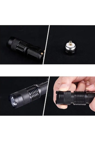 Büro Ev Ofis Hediyesi İçin Mavi Işıklı Mini Yalancı Para Gösteren El Feneri Gri