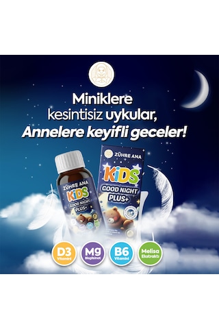 Good Night Plus Uyku Şurubu Valerian, Melisa Ve Papatya İçeren Vitamin Katkılı Ve Çilekli 150 Ml