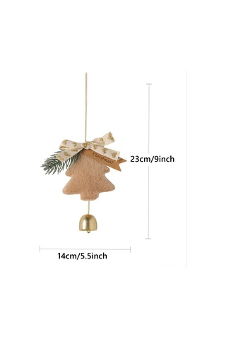 Moveevo Mavi Yumuşak Plüsh Noel Ağaç Pendent, Zilli Araç Ve Ev Dekorasyonu, Çok Amaçlı Festivite Süsleme Hediyesi