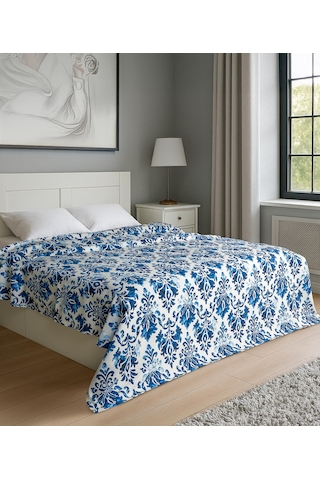 Cotton Collection Tek Kişilik Pike Akdeniz Çok Renkli