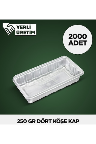 250 Gr Dört Köşe Kap 2.000 Adet Diğer