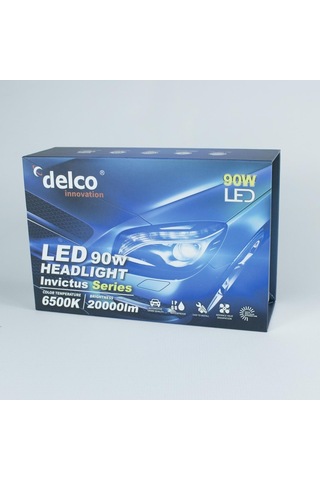 H11 Delco U.s.a İnvictus Led Xenon Far Ultra Pro 20000 Lm Ufuk Çizgili Süper Güç