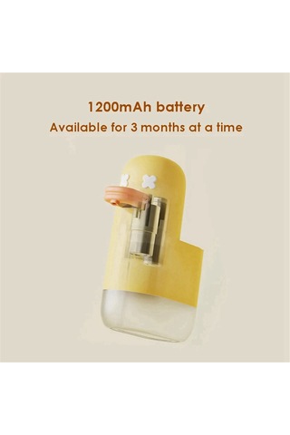 Anjiexun Işıklı Otomatik Temassız Sabunluk, Şarj Edilebilir Sarı